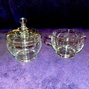 NIB VINTAGE PRINCESS HOUSE HERITAGE SUGAR AND CREAMER 466